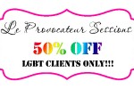 GLBT Le Provocateur Half Off Sale